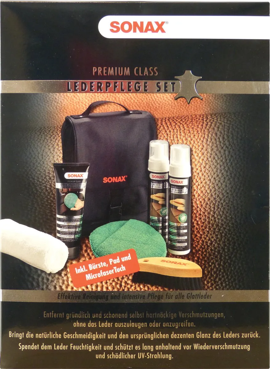 Sonax Premium Class Lederonderhoudset - 6 Stuks