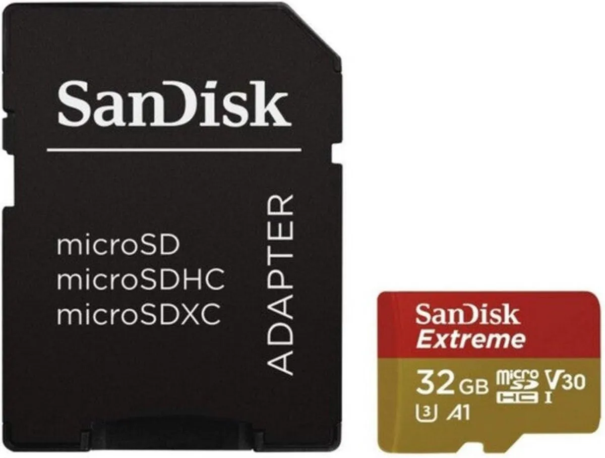 SanDisk Extreme MicroSDXC 128GB GN6AA - met adapter