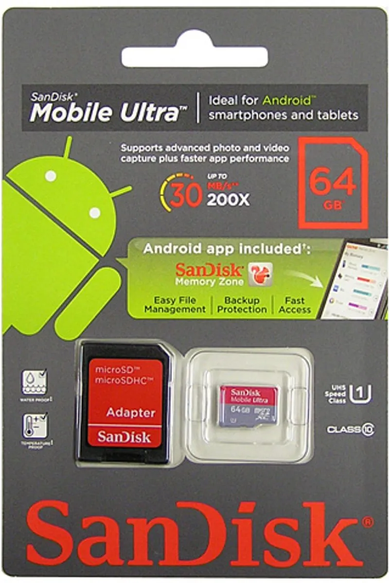 SanDisk Mobile Ultra Micro SDXC 64GB - Class 10