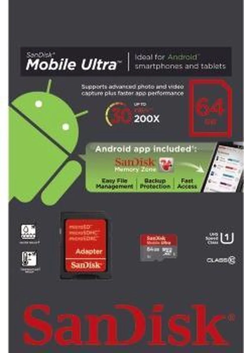 SanDisk Mobile Ultra Micro SDXC 64GB - Class 10