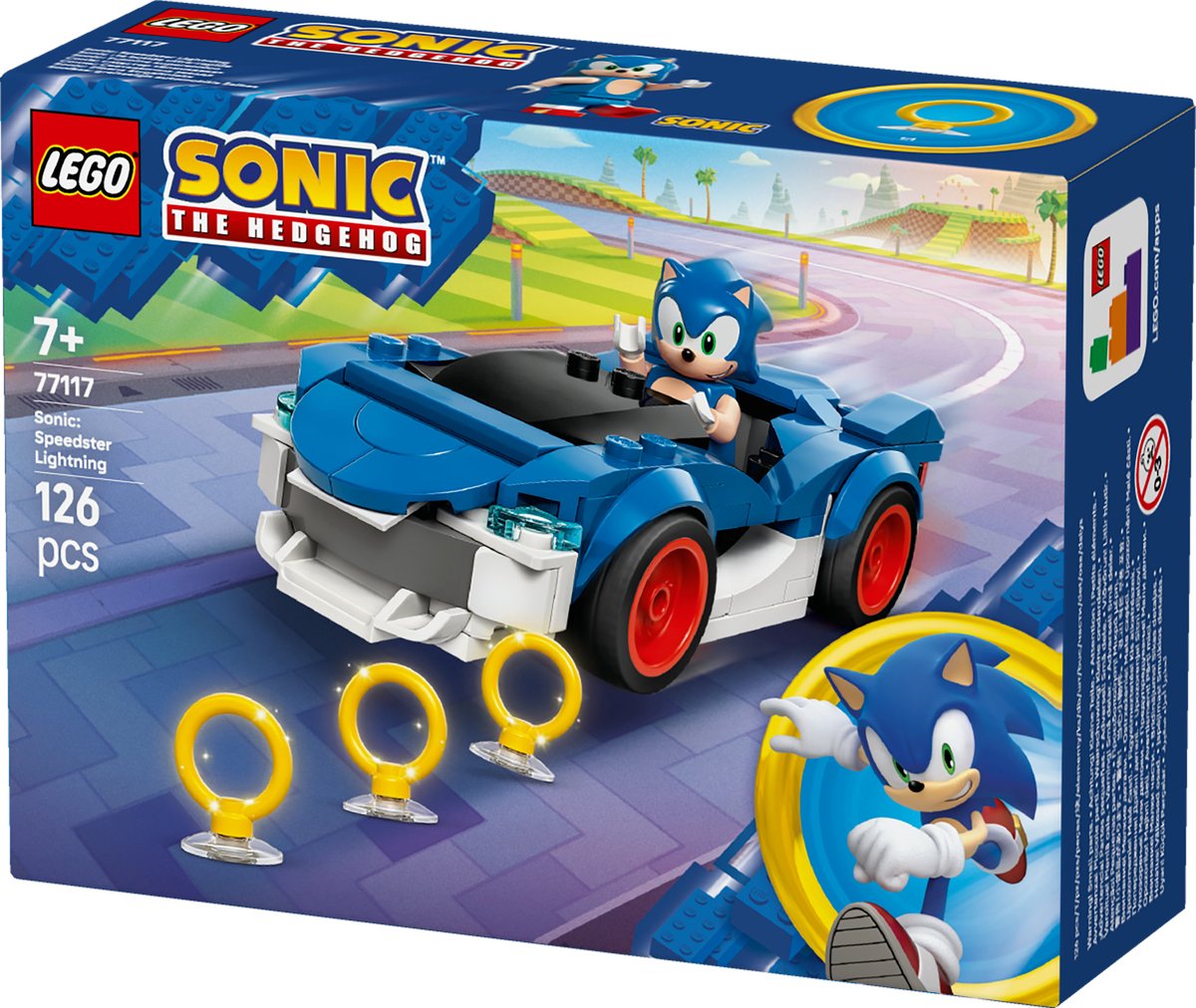 LEGO Sonic speelgoedauto Speedster Light - bouwset voor kinderen.