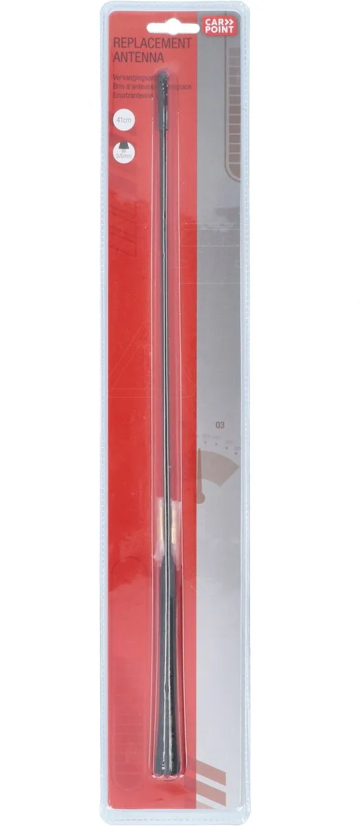 Carpoint Vervangingsmast Antenne V16 - 41cm - Zwart