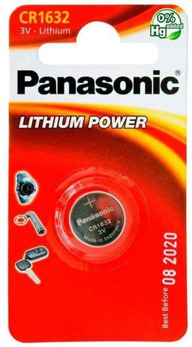 Panasonic CR1632 Knoopcelbatterij - Zilver