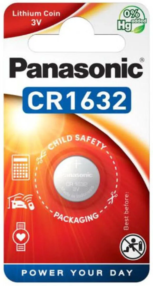 Panasonic CR1632 Knoopcelbatterij - Zilver