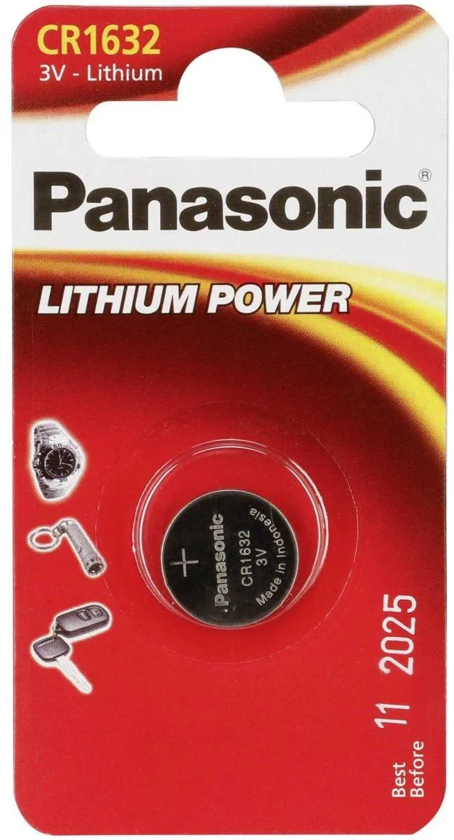 Panasonic CR1632 Knoopcelbatterij - Zilver