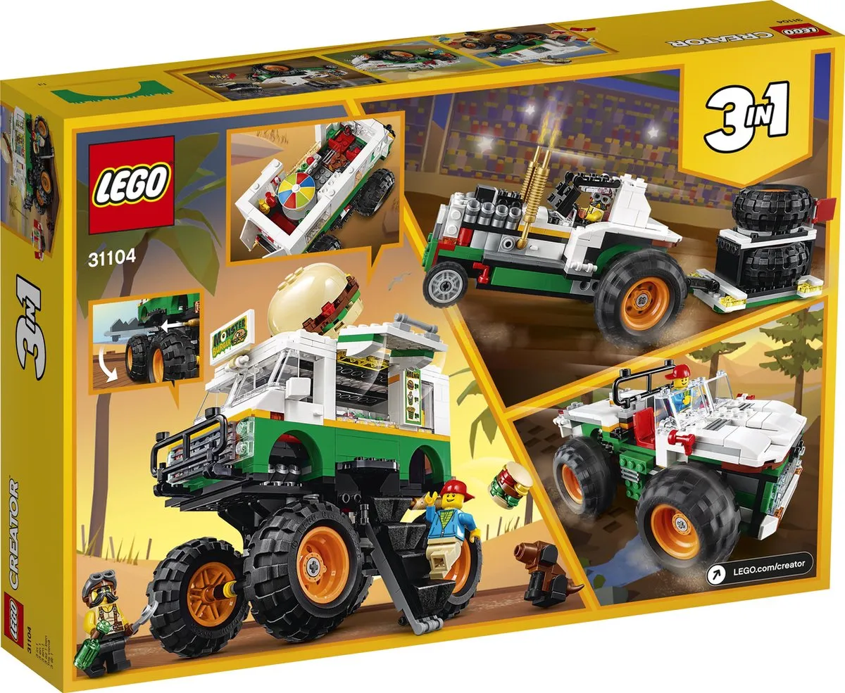 LEGO Creator Monster Burger Truck 31104 - 499 Stukken