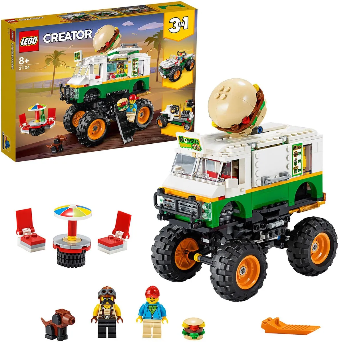 LEGO Creator Monster Burger Truck 31104 - 499 Stukken - afbeelding 6 van 6