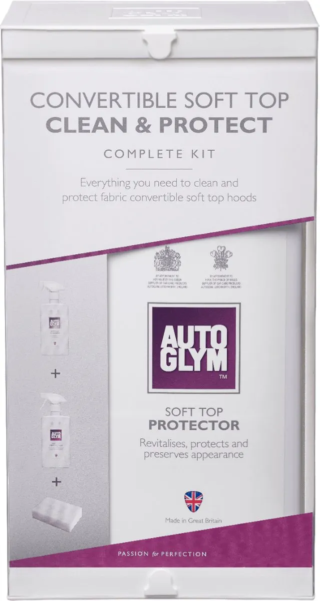 Autoglym Convertible Soft Top Clean & Protect Kit 0.47L