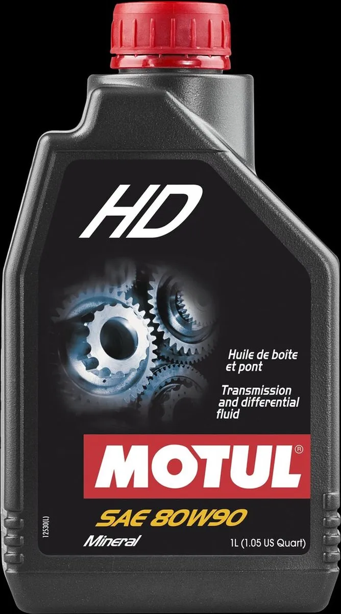 MOTUL HD 80W90 - minerale transmissieolie voor motoren en quads - 1 liter