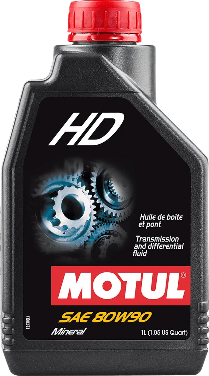 MOTUL HD 80W90 - minerale transmissieolie voor motoren en quads - 1 liter
