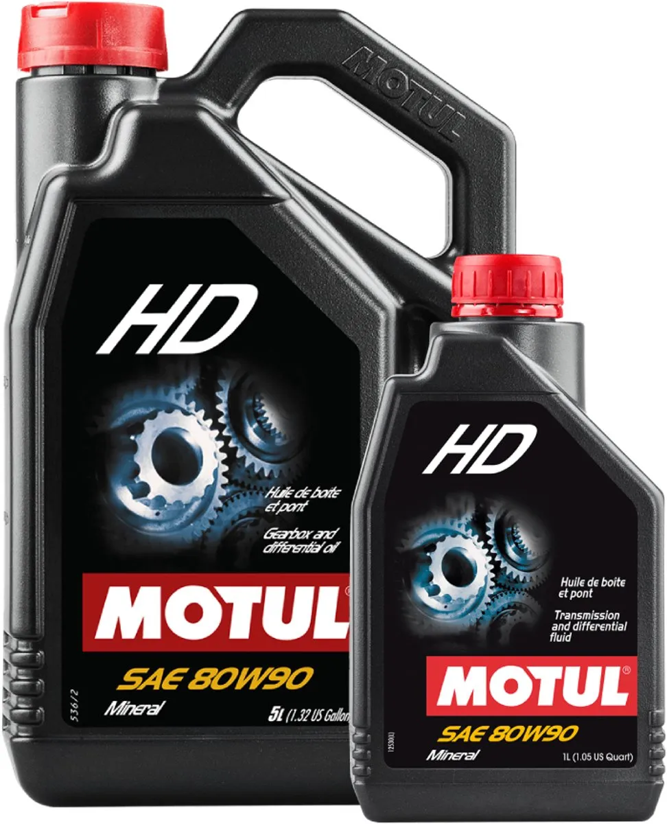 MOTUL HD 80W90 - minerale transmissieolie voor motoren en quads - 1 liter