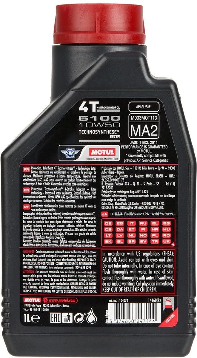 Motul 5100 10W50 Motorolie 1L