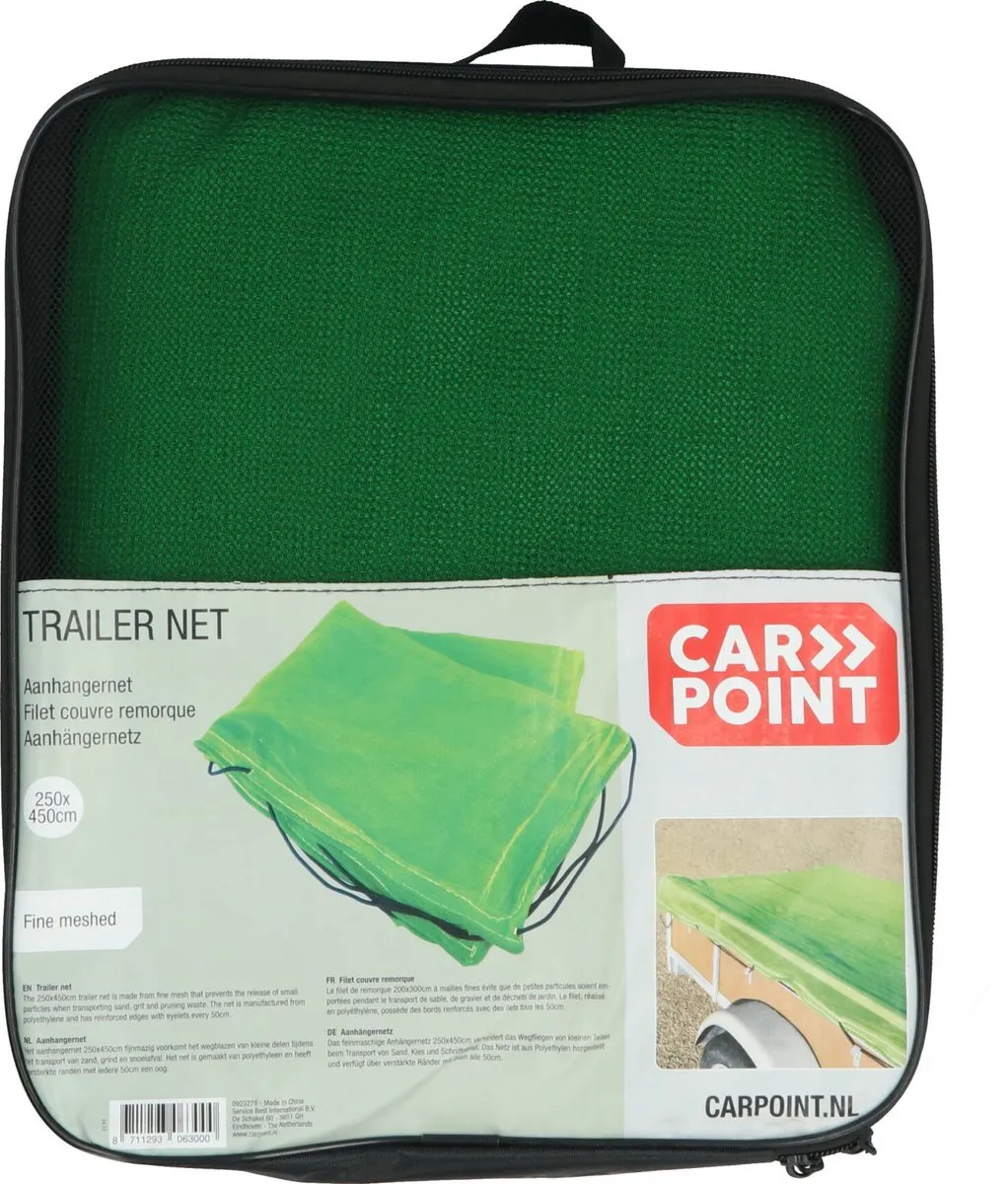 Carpoint Aanhangernet 250x450cm - Groen