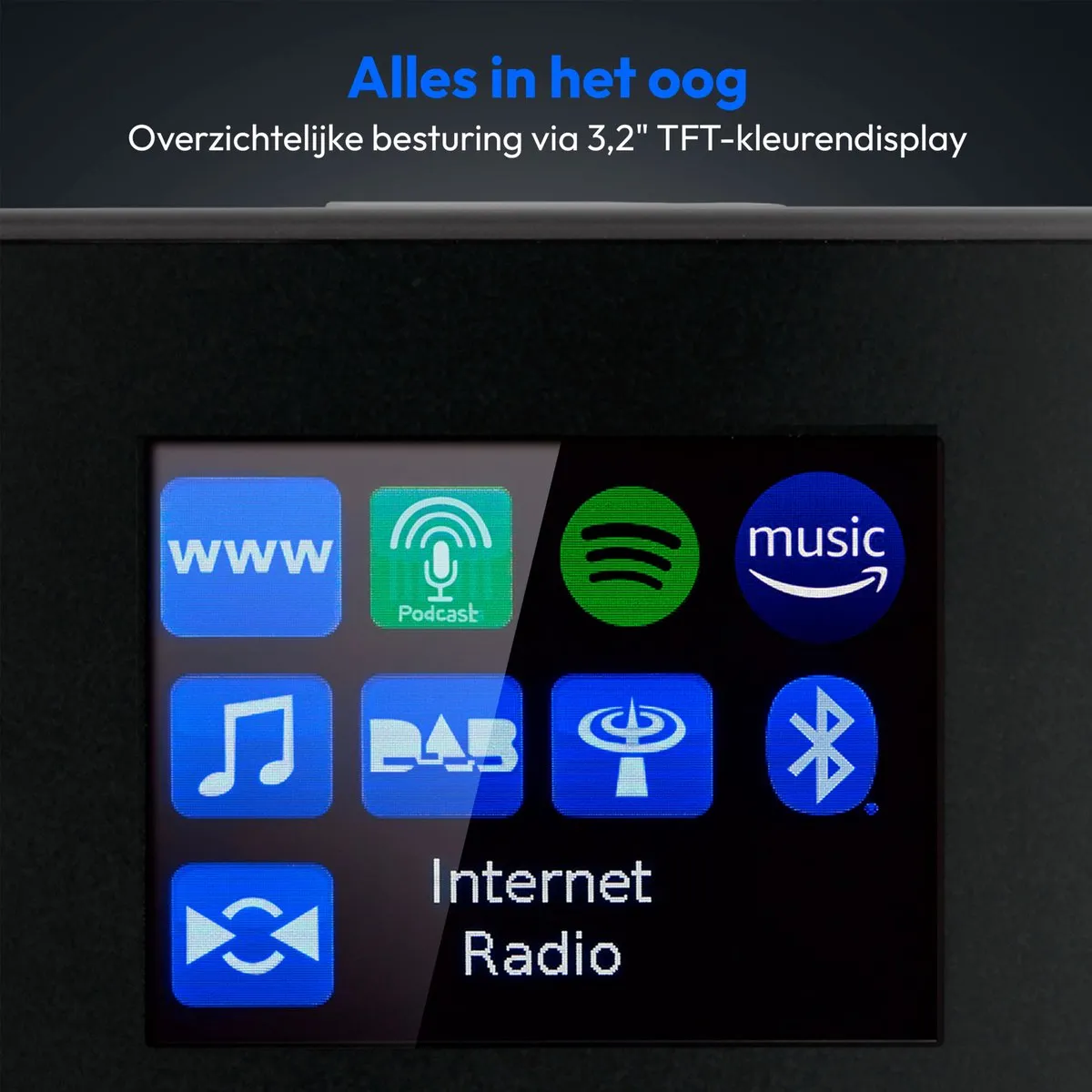 Medion MD89295 Internetradio 2.1 - 30W - Zwart - afbeelding 6 van 6