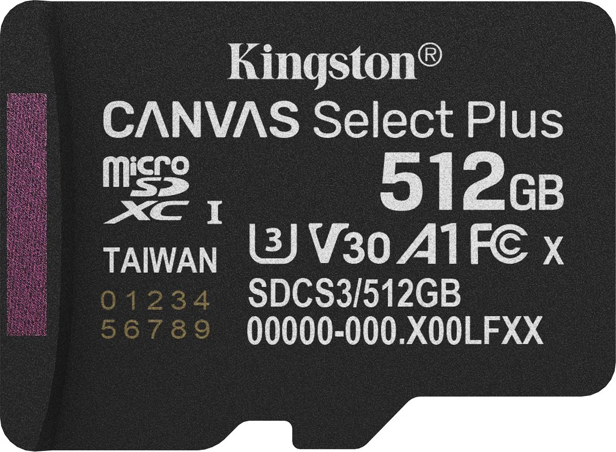 Kingston Canvas Select Plus SDCS3/512GBSP microSDXC 512GB