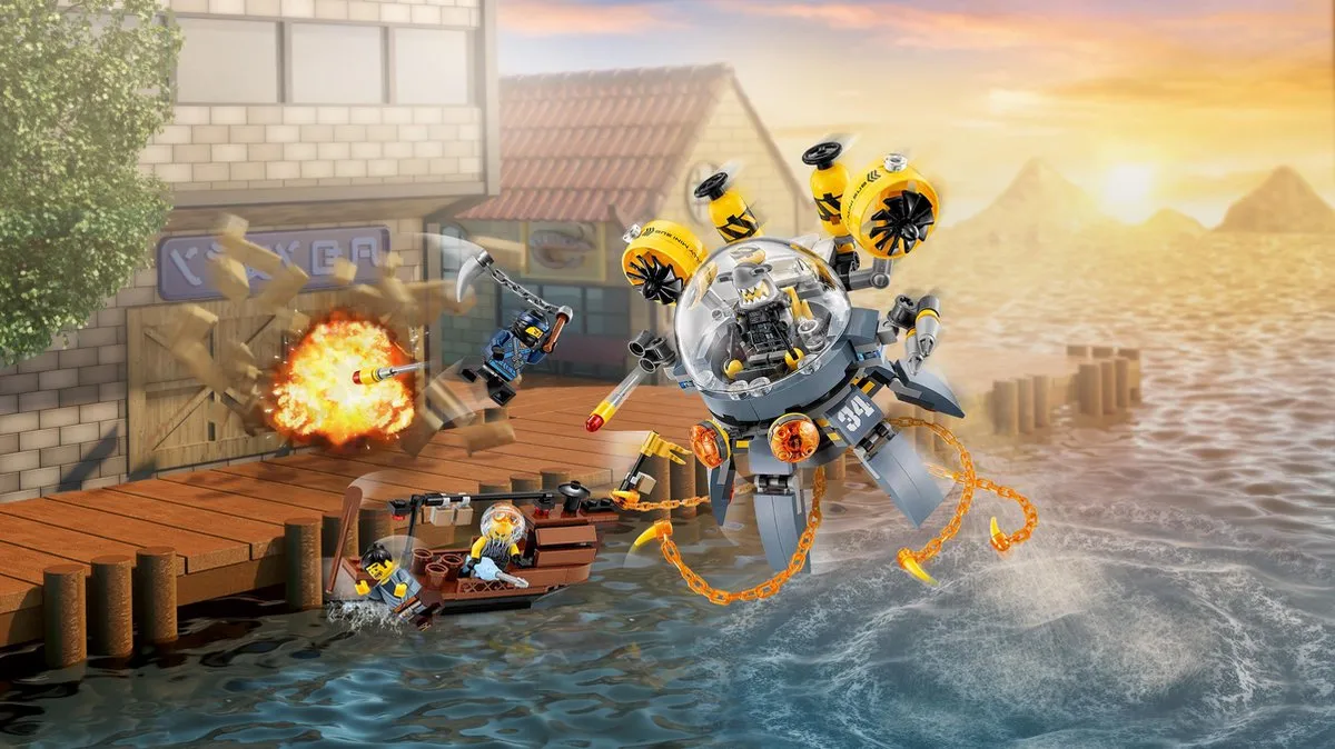 LEGO Ninjago Movie Vliegende Kwal Duikboot 70610 - 341 Stukken - afbeelding 5 van 6