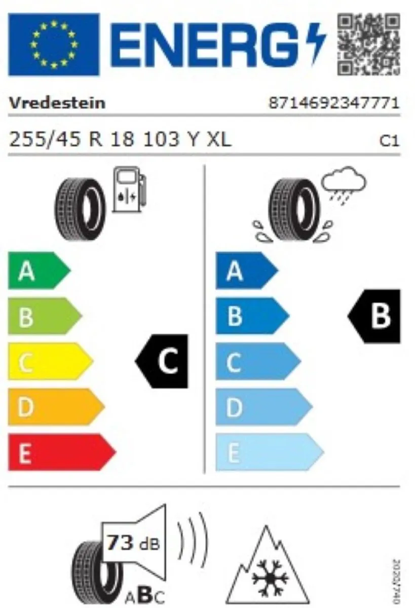 Vredestein Quatrac Pro 255/45 R18 103Y - 4-Seizoenenband