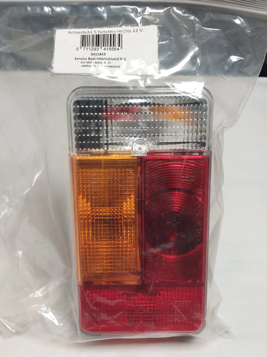 Carpoint Achterlicht Rechts 5 Functies 19cm - Rood/Wit/Gel