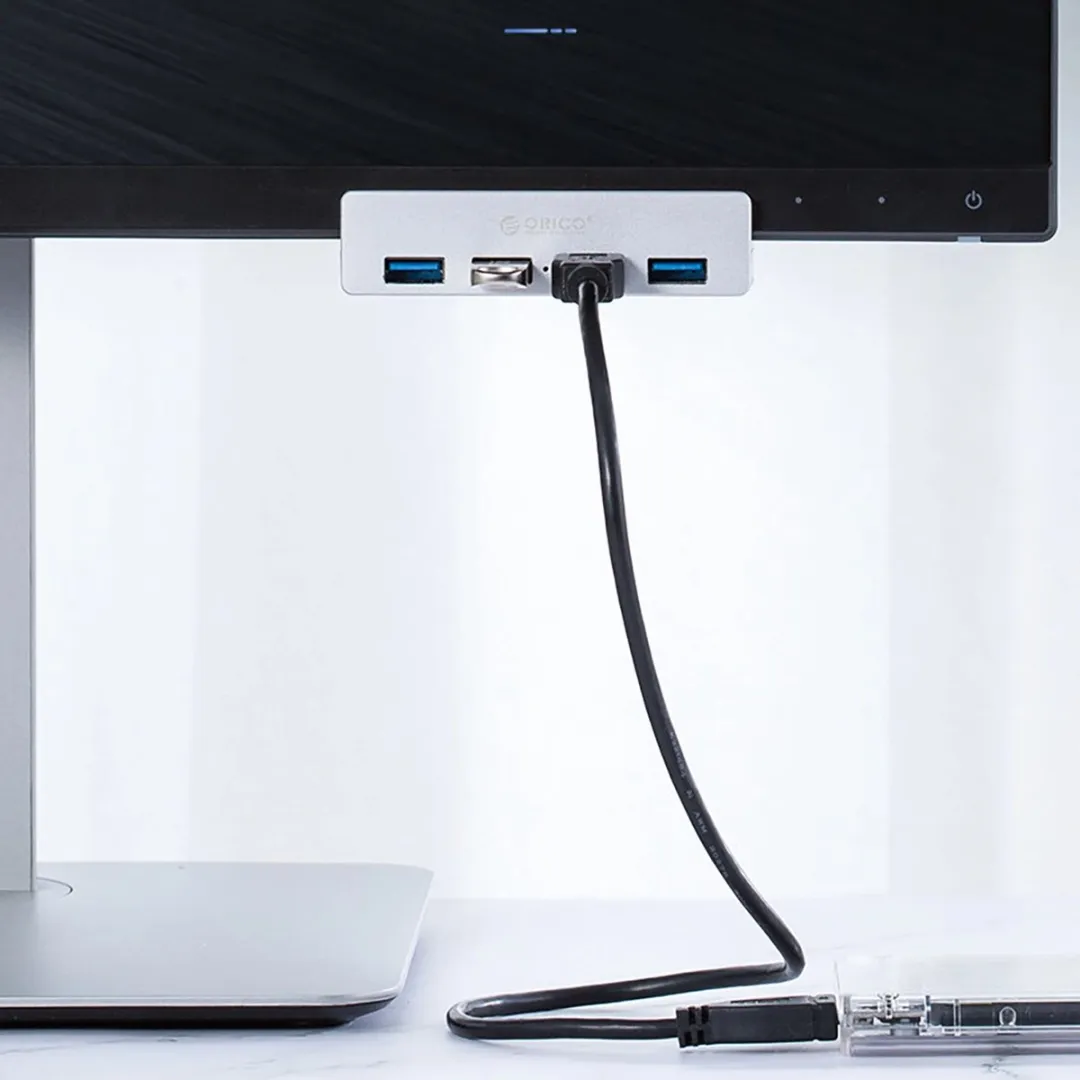 ORICO MH4PU Multifunctionele Hub - 4x USB-A 3.0 - Transparant - afbeelding 2 van 6