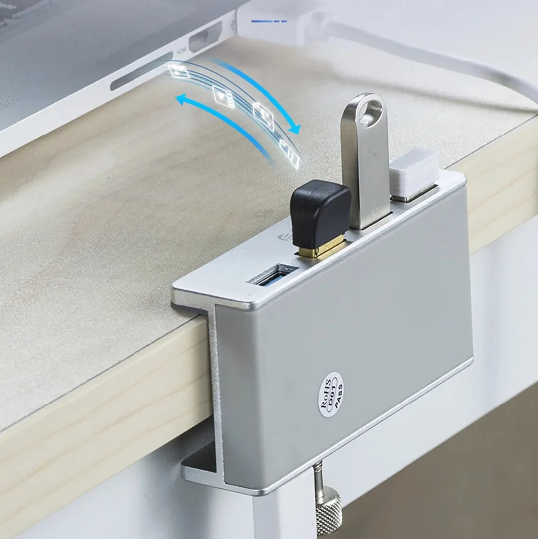 ORICO MH4PU Multifunctionele Hub - 4x USB-A 3.0 - Transparant - afbeelding 5 van 6