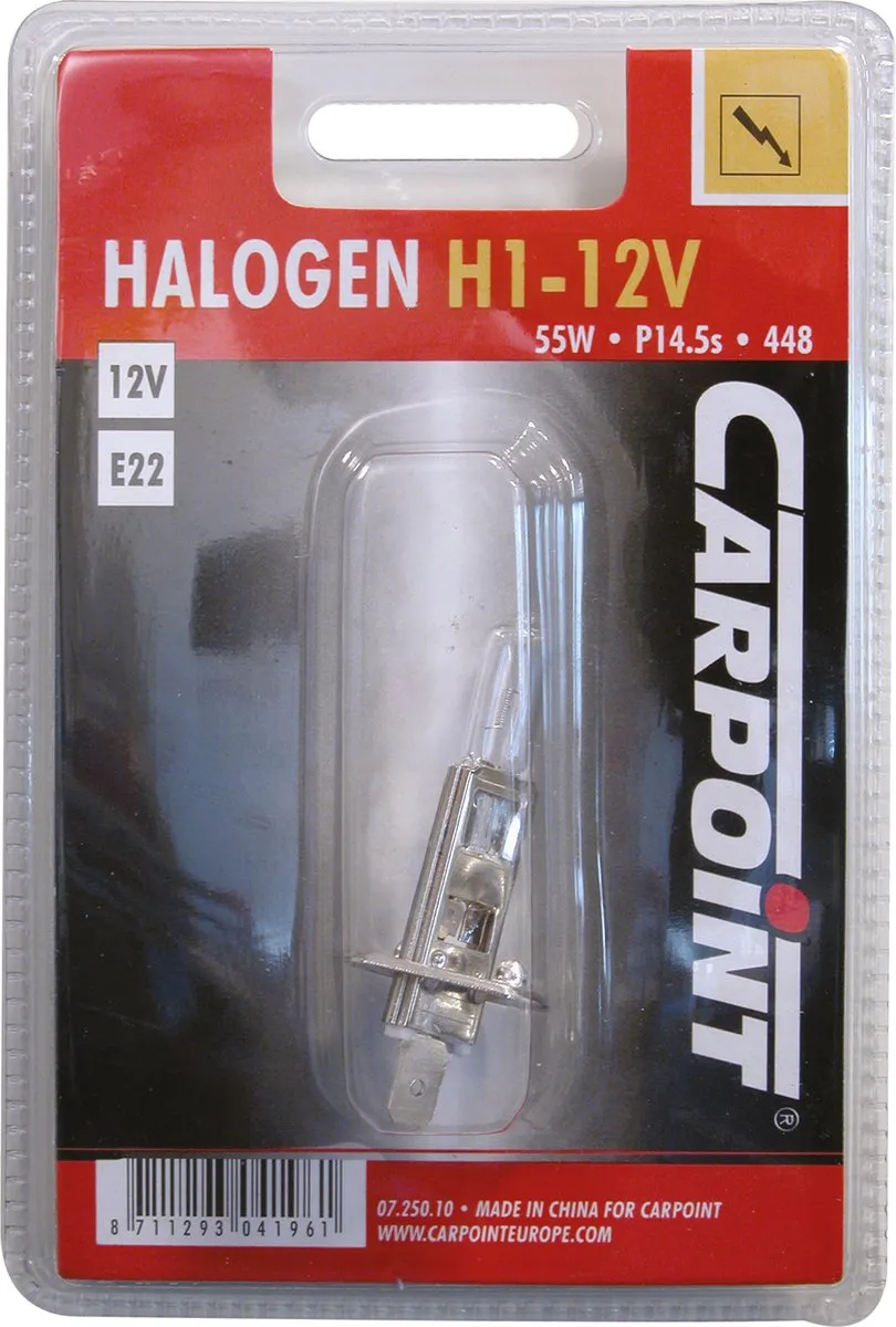 Carpoint Autolamp H1 55W P14,5s - Transparant