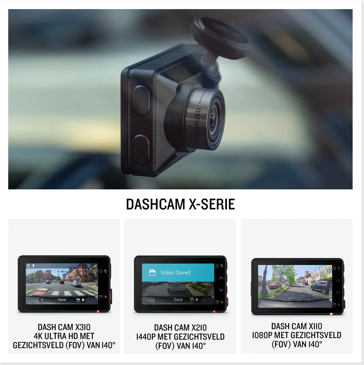 Garmin Dash Cam X110 - 1080p HD - 140° - Zwart