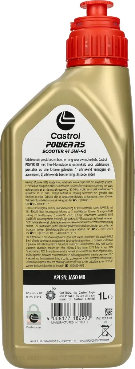 Castrol Power RS Scooter 4-Takt Olie 5W40 1L