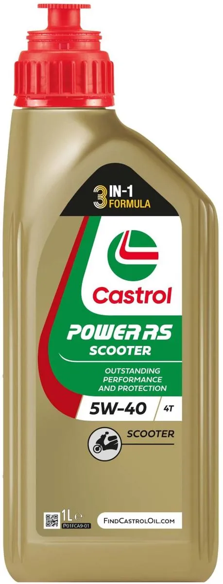 Castrol Power RS Scooter 4-Takt Olie 5W40 1L