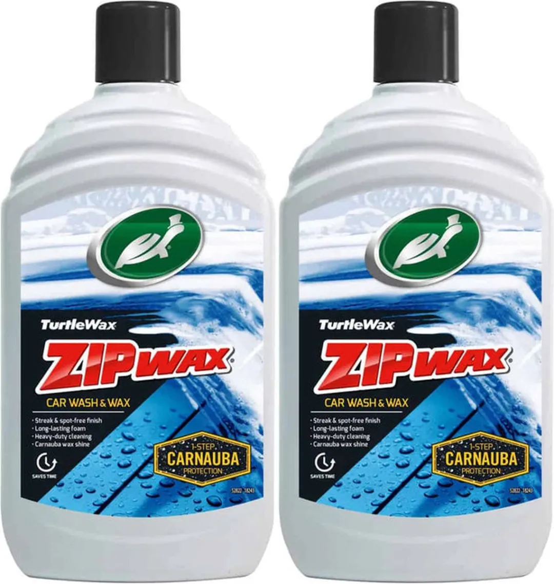 Turtle Wax Carnauba Wash & Wax Shampoo 2x500ml