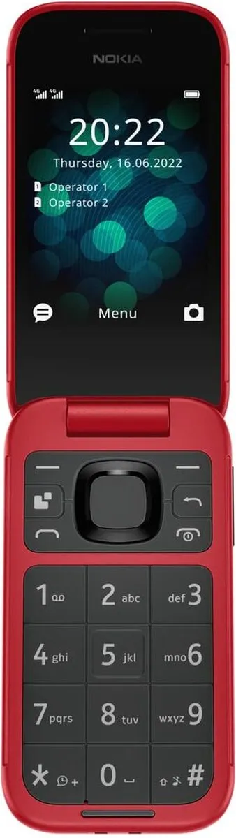 Nokia 2660 Flip HMD - 4G Dual Sim - 2.8inch - Rood