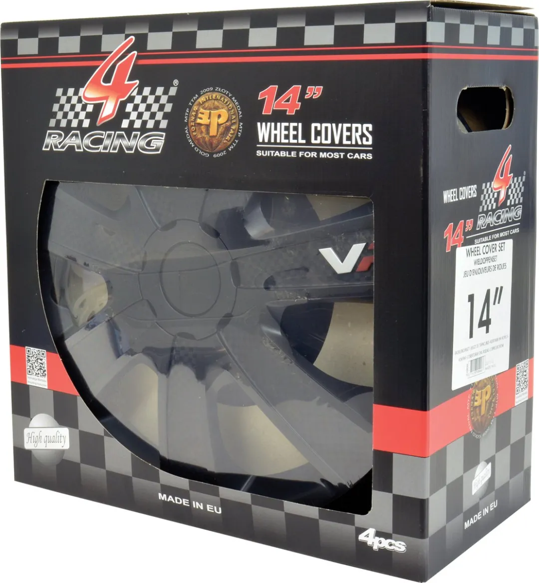 Carpoint Wieldoppen Carbon 14" ABS