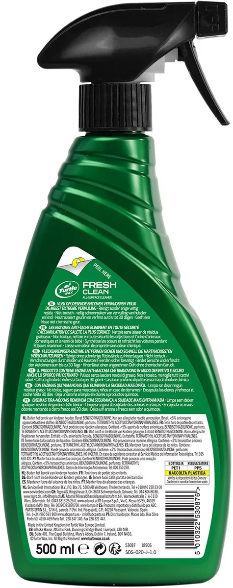 Turtle Wax Power Out Fresh Clean All-Surface Cleaner 500ml - afbeelding 6 van 6
