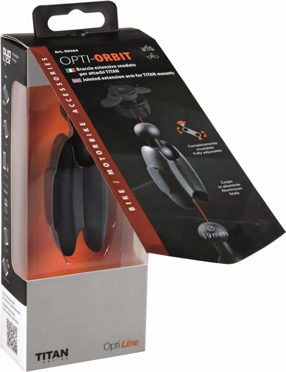 Lampa Optiline Telefoonhouder Scooter Spiegel - Zwart 90564