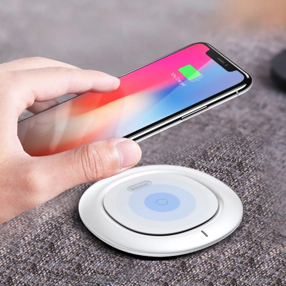 Baseus UFO WXFD-02 Qi Oplaadpad - 5W - Wit