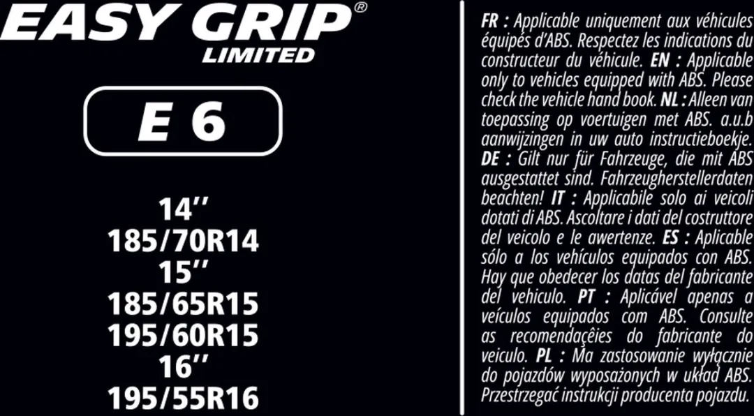 Michelin Easy Grip EG-E6 Sneeuwkettingen - 185/70R14 t/m 195/55R16