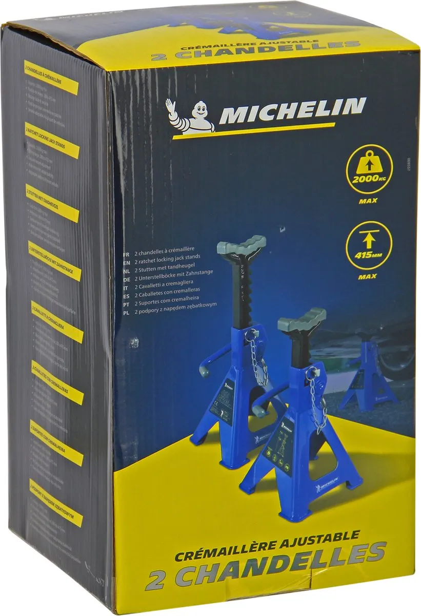 Michelin Assteunen 280-428mm - 2 Ton - 2 Stuks - Blauw