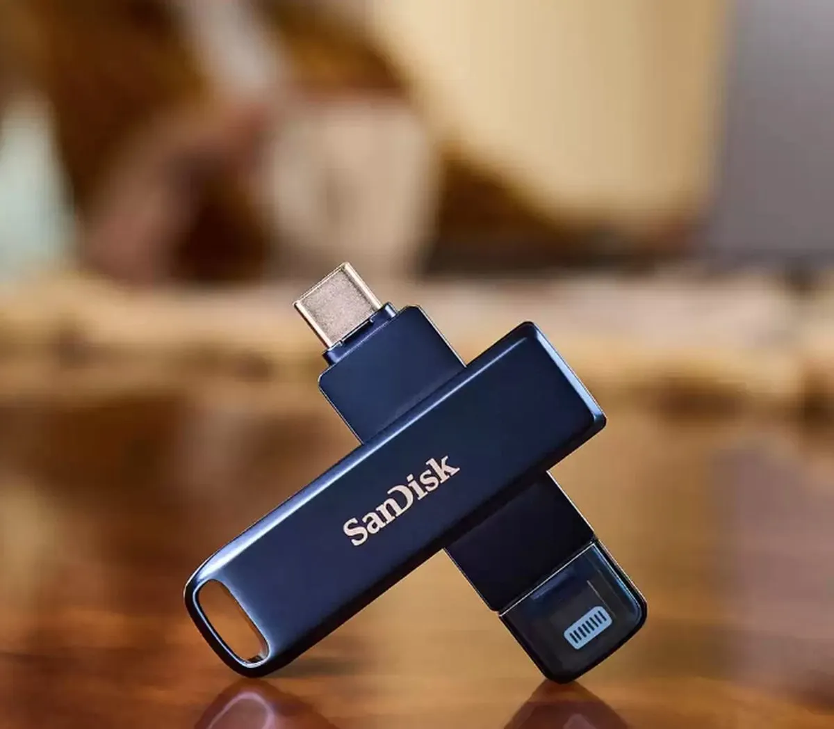 SanDisk iXpand USB-C/Lightning 128GB - Blauw