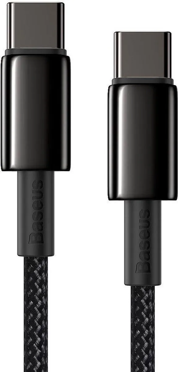 Baseus USB C naar USB C Kabel 100W 200cm - Zwart