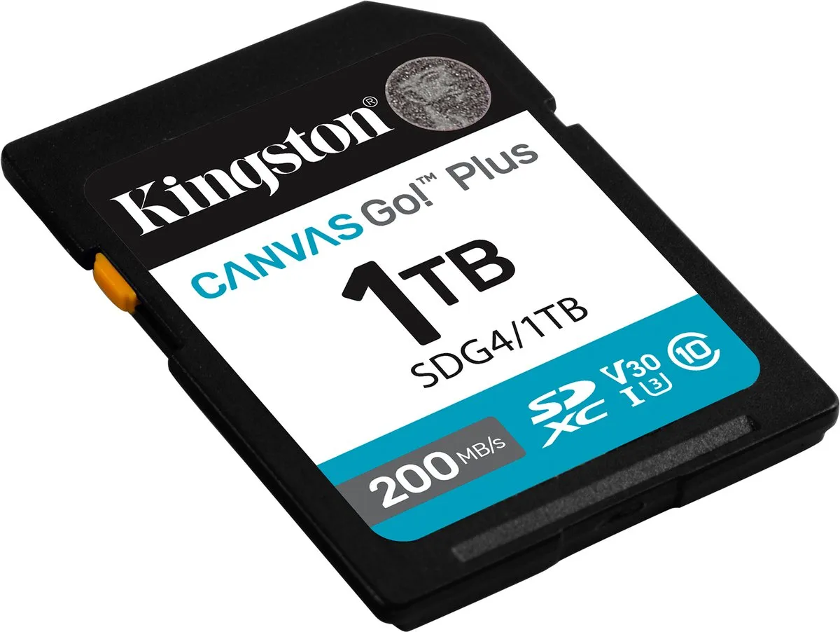 Kingston Canvas Go Plus SDG4/1TB SDXC Kaart - 1TB