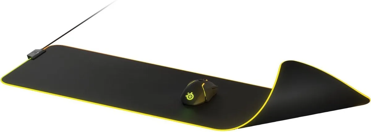 SteelSeries QcK Prism XL Gaming Muismat - Zwart