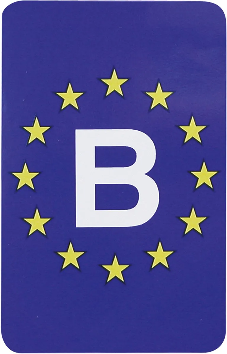 Carpoint Europa/België Sticker - Blauw