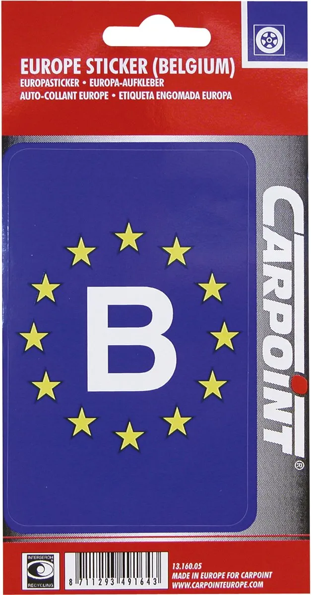 Carpoint Europa/België Sticker