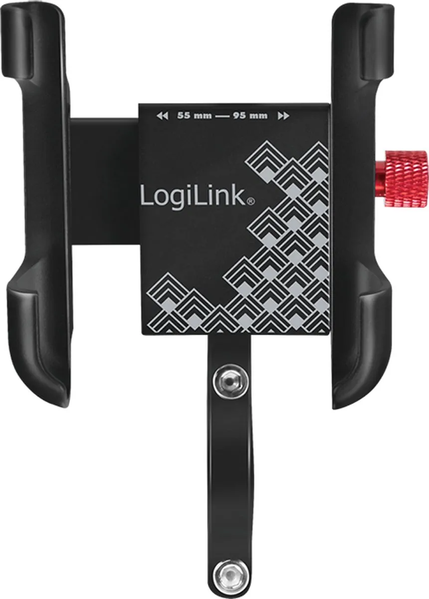 Logilink AA0148 Passieve Fiets/Scooterhouder - Zwart/Rood