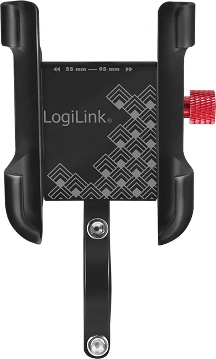 Logilink AA0148 Passieve Fiets/Scooterhouder - Zwart/Rood