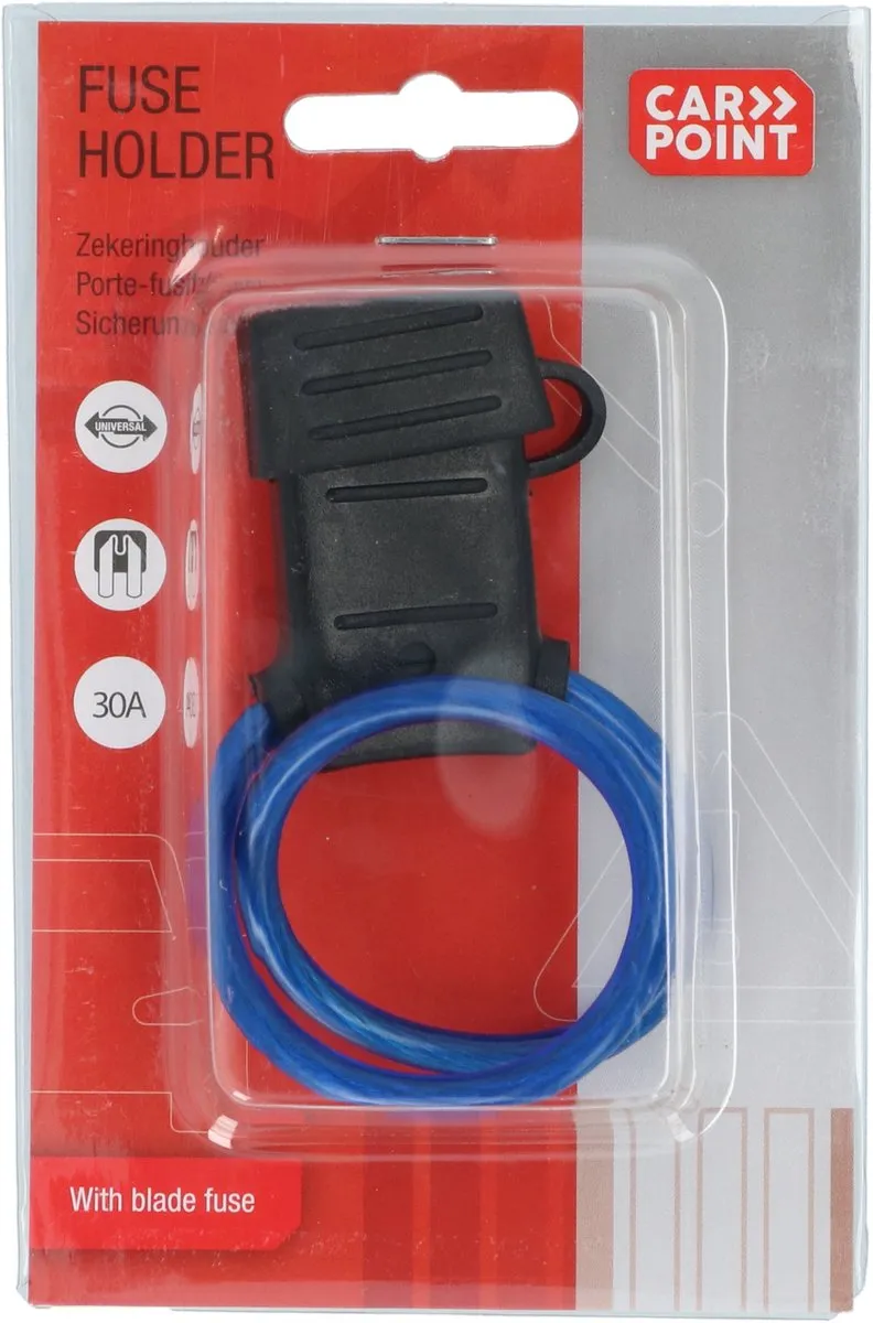 Carpoint Zekeringhouder 30A - 1 Stuks
