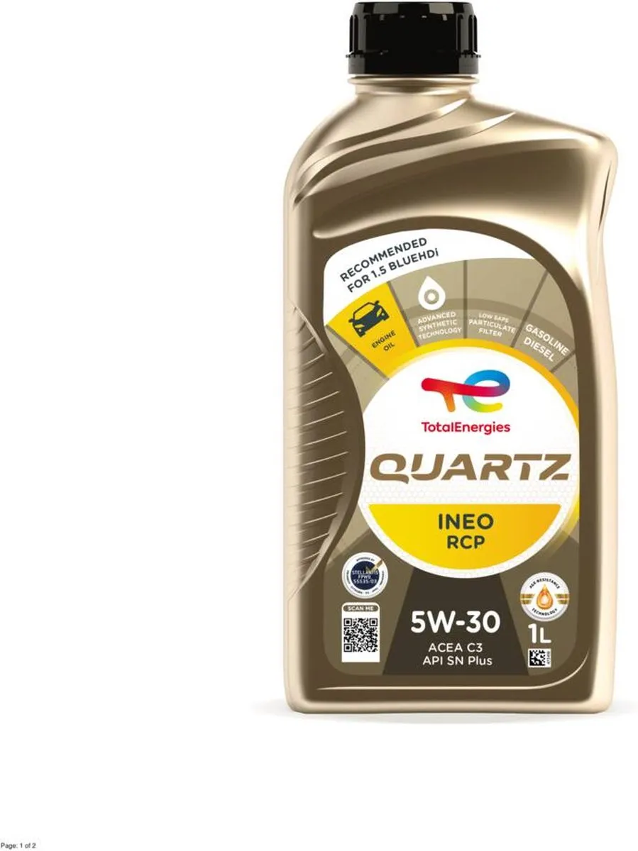 Total Quartz Ineo RCP 5W-30 Motorolie 1L