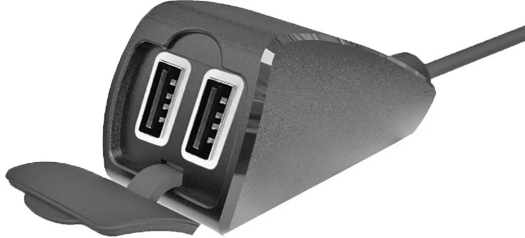 Lampa Waterbestendige USB Lader Scooter 5400mAh 12/24V - Zwart - afbeelding 6 van 6