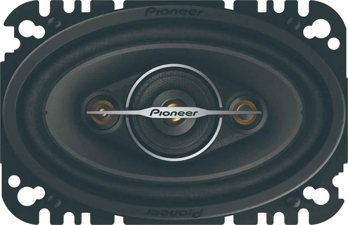 Pioneer TS-A4671F Autospeakers - 210W - 4x6" - Zwart/Goud