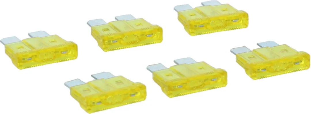 Carpoint Steekzekering 20A - 6 Stuks Geel