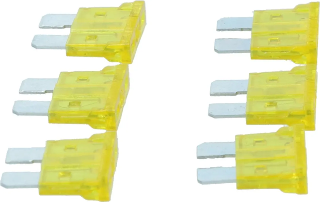 Carpoint Steekzekering 20A - 6 Stuks Geel